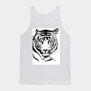 Tiger sketch Tank Top